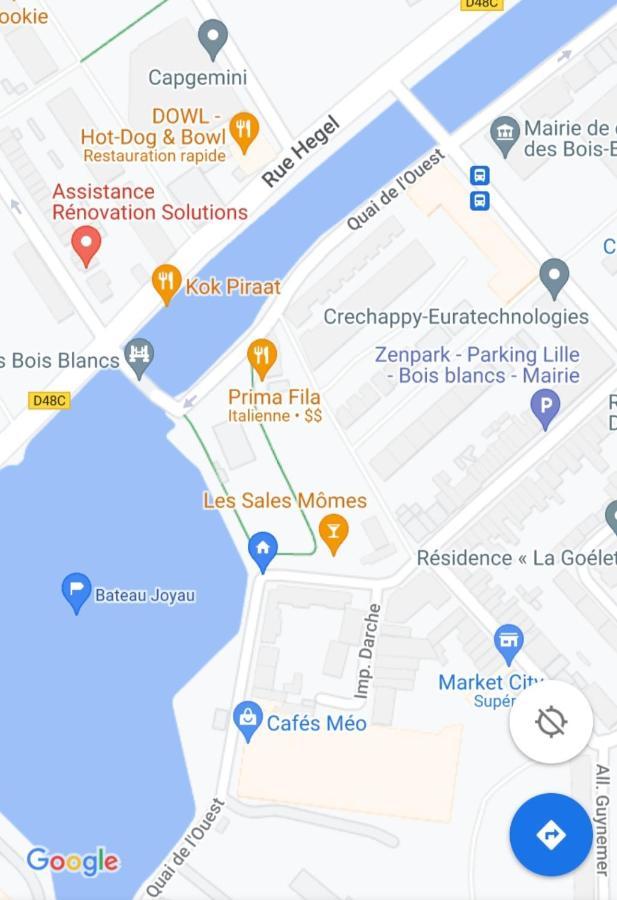 Bateau Peniche Lille - Euratechnologie Apartment Екстериор снимка