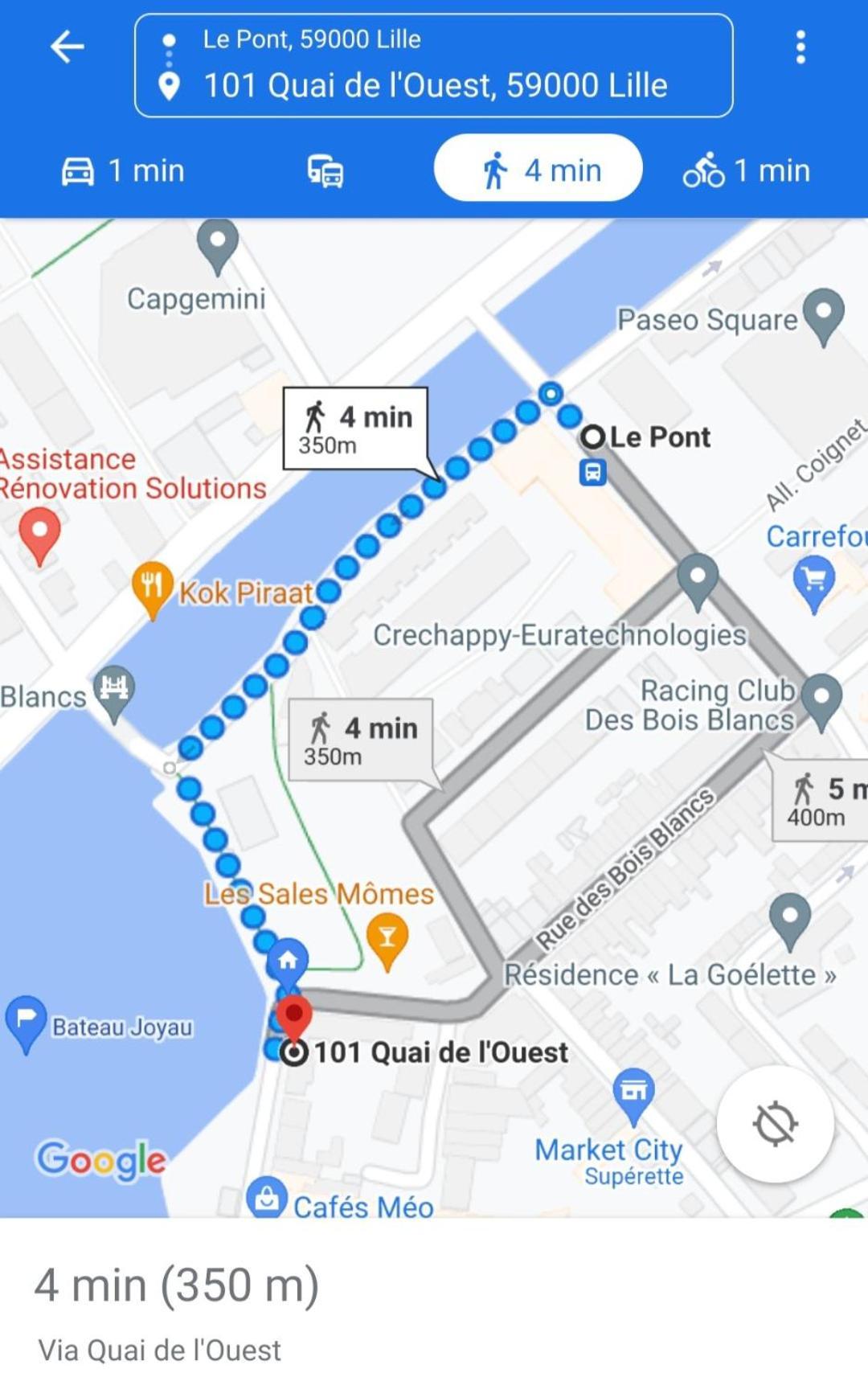 Bateau Peniche Lille - Euratechnologie Apartment Екстериор снимка